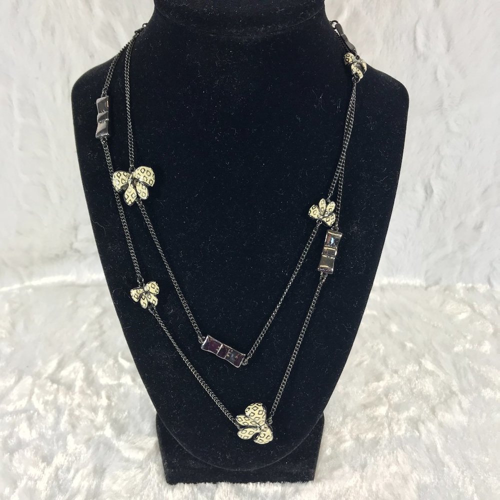 Marc Jacobs Bowtie theme long or double necklace